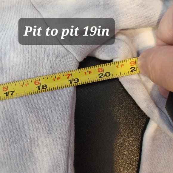 Urban Nation WMNS Sz XS Fleece Tie-dye Multi Marble Hooded Sweatshirt, Athletic - Picture 9 of 14